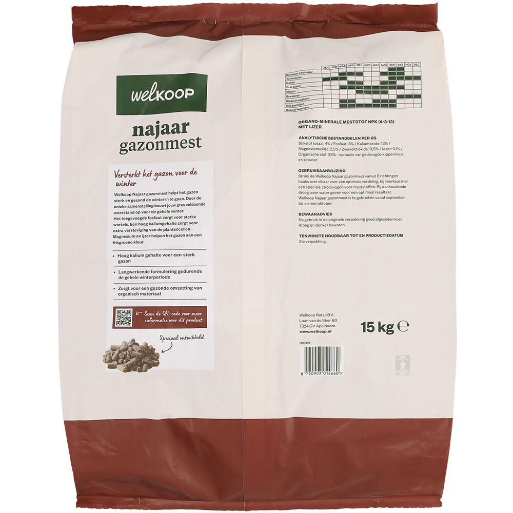 Welkoop - Najaar Gazonmest - 400 m² - 15 kg