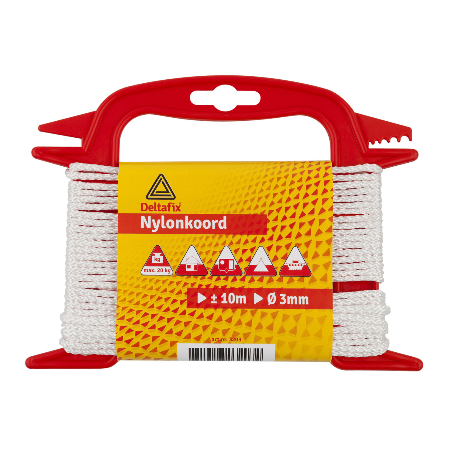 Deltafix 5mm x 10m - Nylon touw op haspel