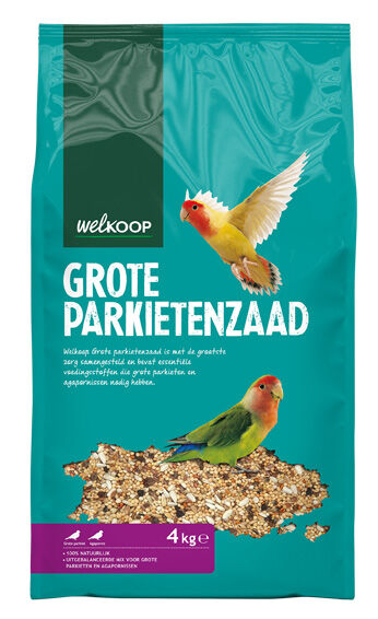 Welkoop Grote Parkietenzaad - Vogelvoer - 4 kg