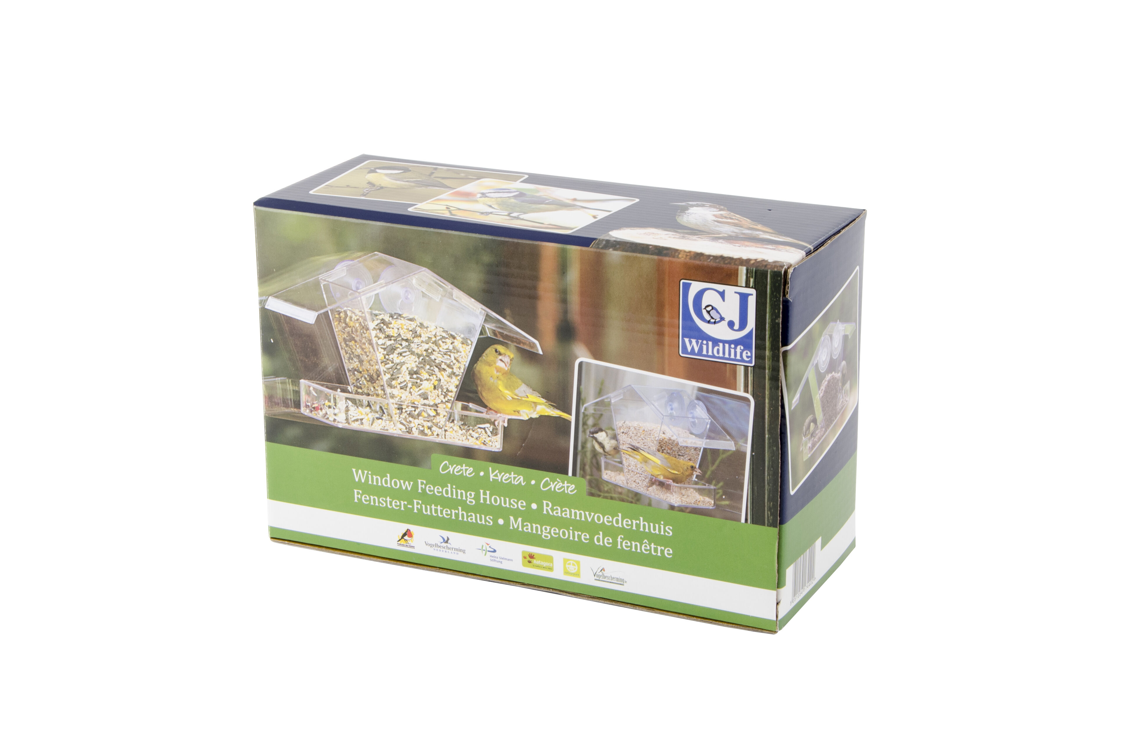 CJ Wildlife Raamvoederhuis Kreta - Raam Vogelhuisje - 16.00 cm - 24.50 cm - 10.50 cm