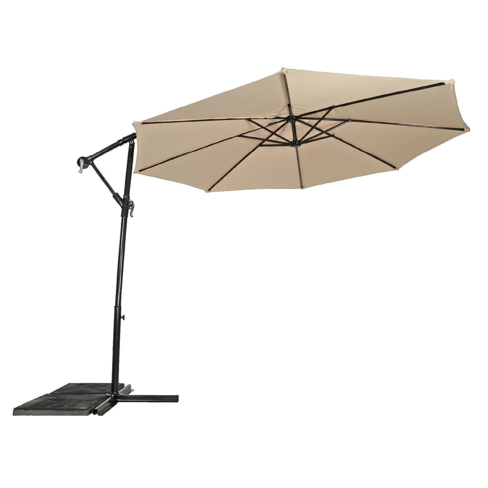 Lesli Living Gemini  - Zweefparasol - 3 meter - Ecru