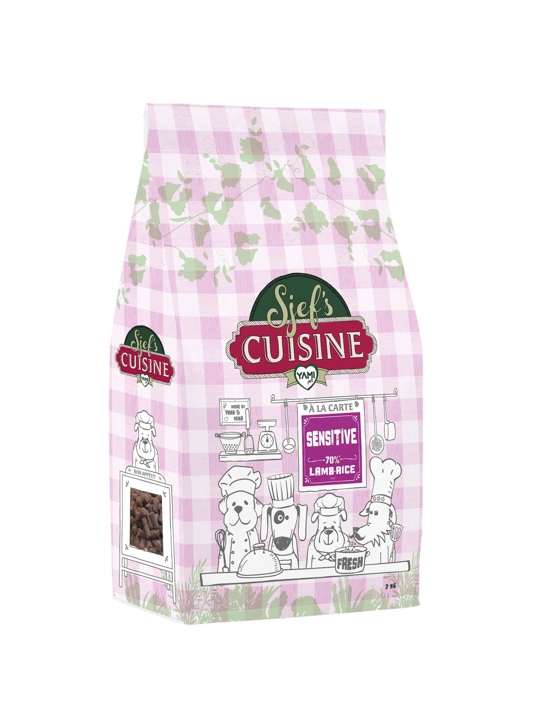 Sjef's Cuisine Sensitive - Hondenvoer - Lam - Rijst - 12,5 kg