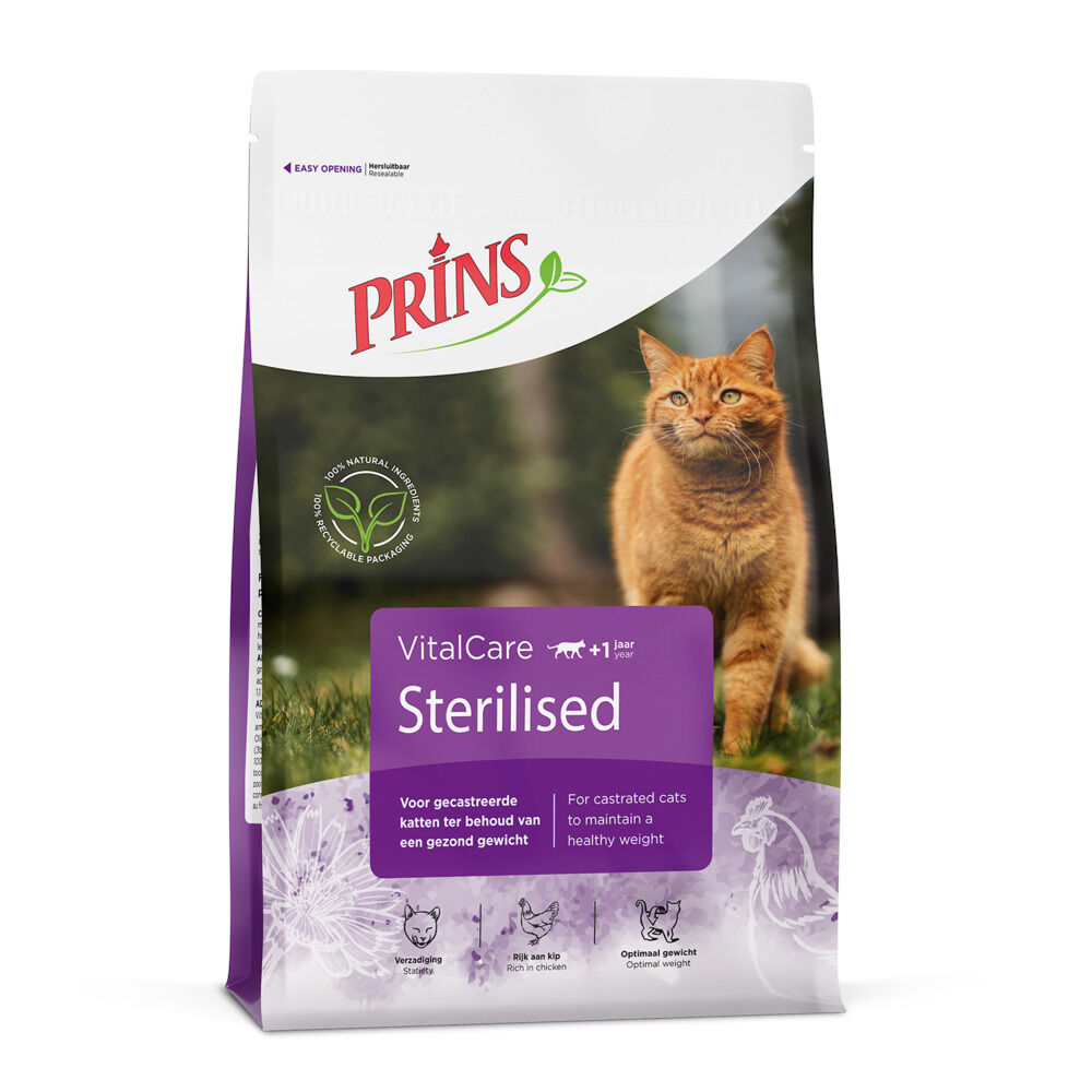 Prins Vital Care Sterilised - Kattenvoer - Kip - 1,5 kg