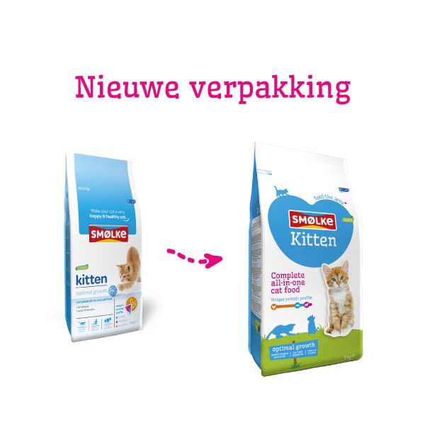 Smölke Kitten - Kattenvoer - Kip - Vis - 4 kg