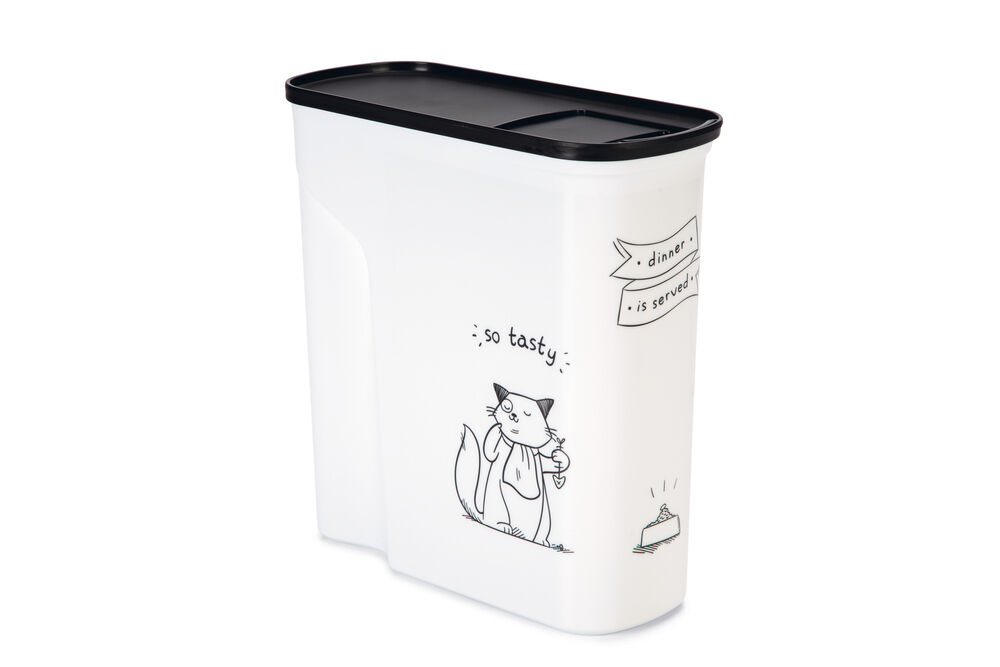 Curver Dis - Kat - Voercontainer - 6.00 l - 1.00 cm - Wit - 28.00 cm - 1.00 cm