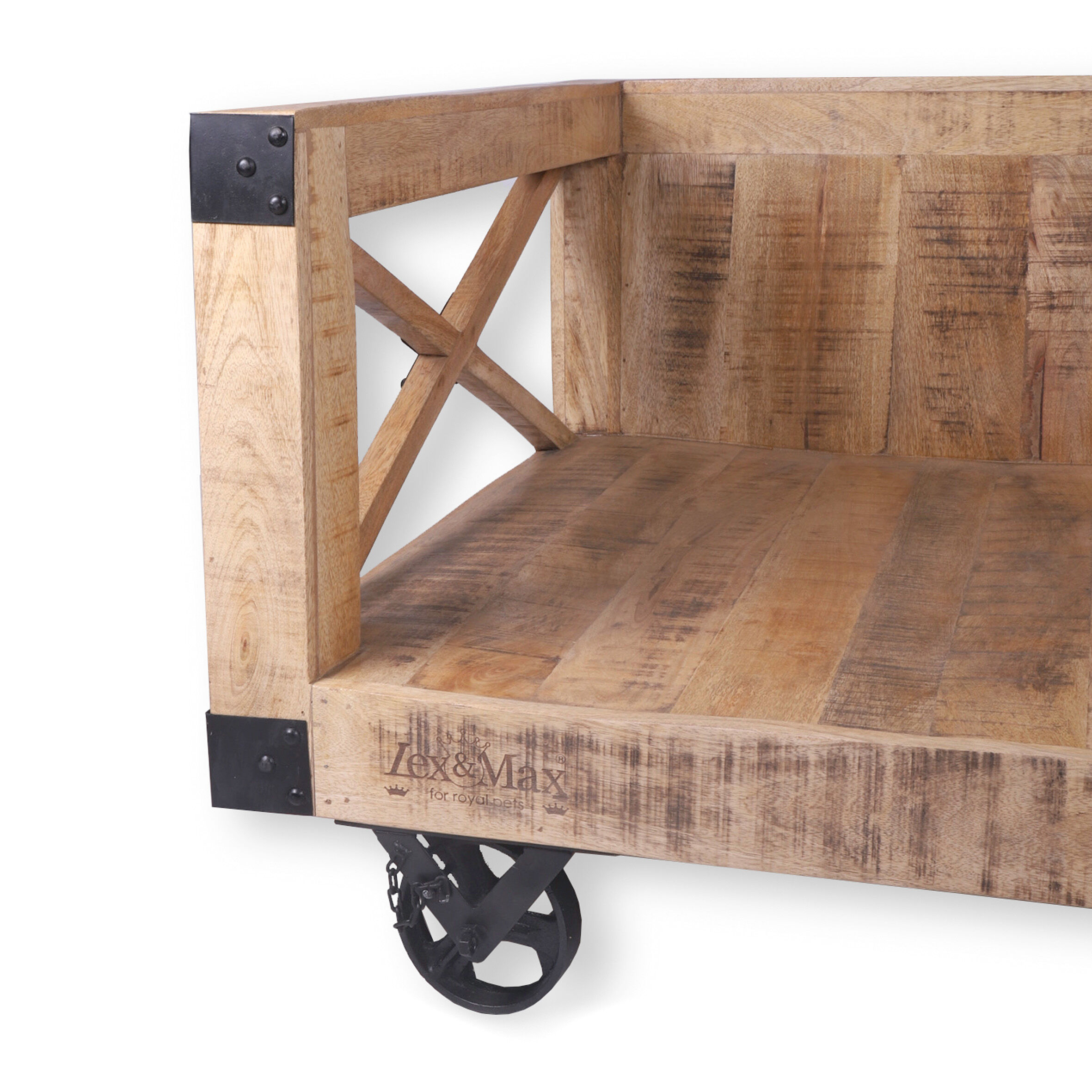 Lex & Max Bari - Divan - Hondenbench meubel - Zand - 47x87x57 cm