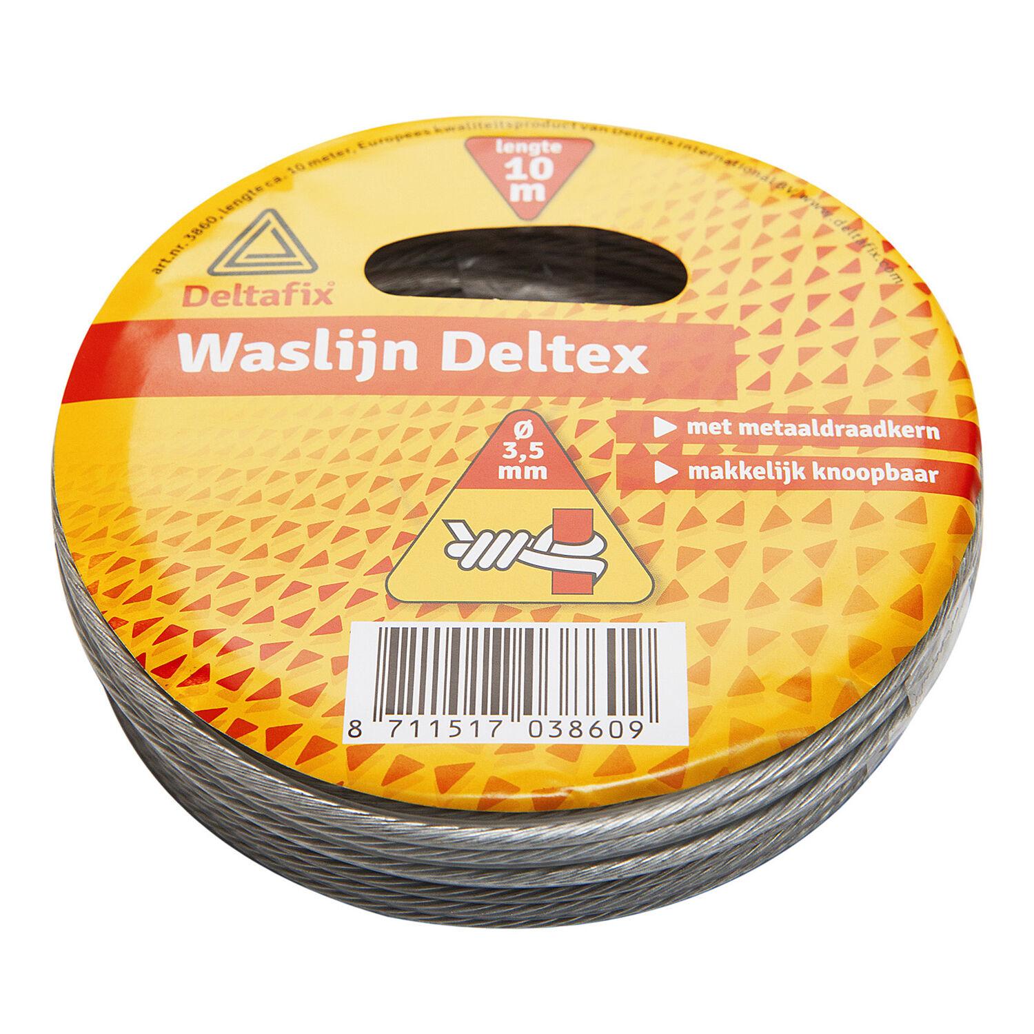 Deltafix 3,5 mm 20 meter - Waslijn - 5.00 cm - 20.00 - 12.50 cm - 0.30 cm - 12.50 cm