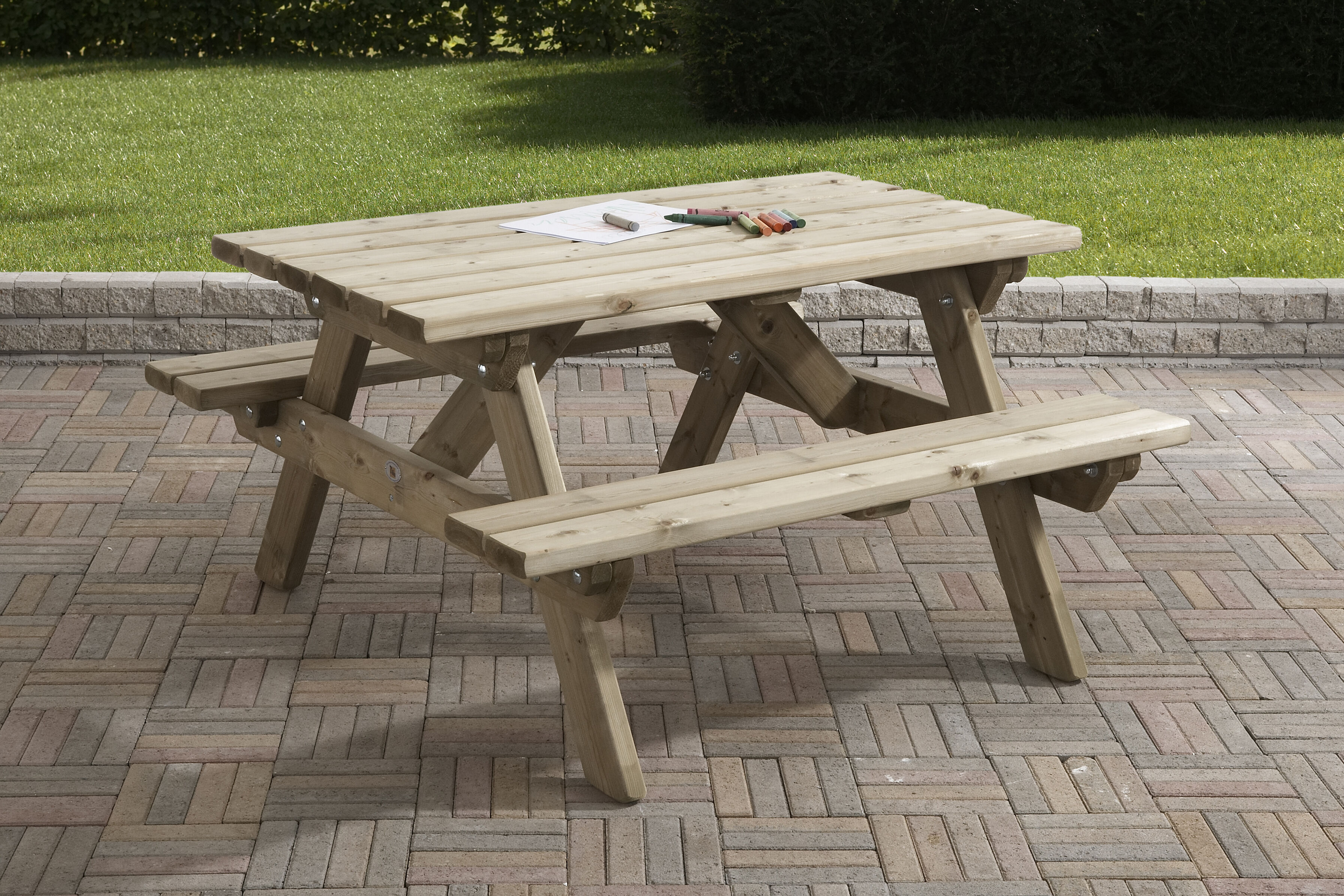 Talen   - Kinderpicknicktafel - 120X115X64CM