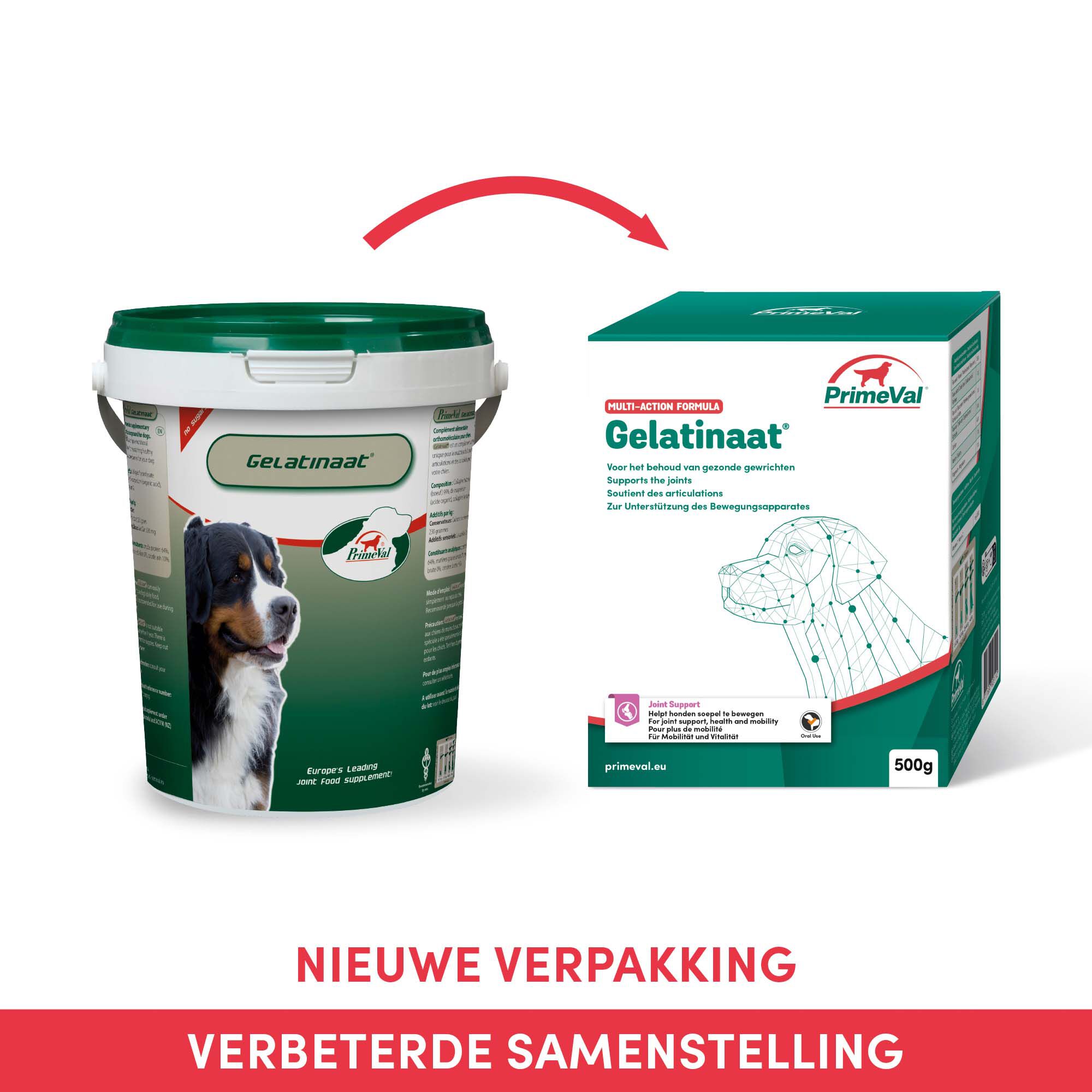 Primeval Gelatinaat - Soepele gewrichten Hond - 15.00 cm - 500.00 - 12.10 cm - 12.10 cm