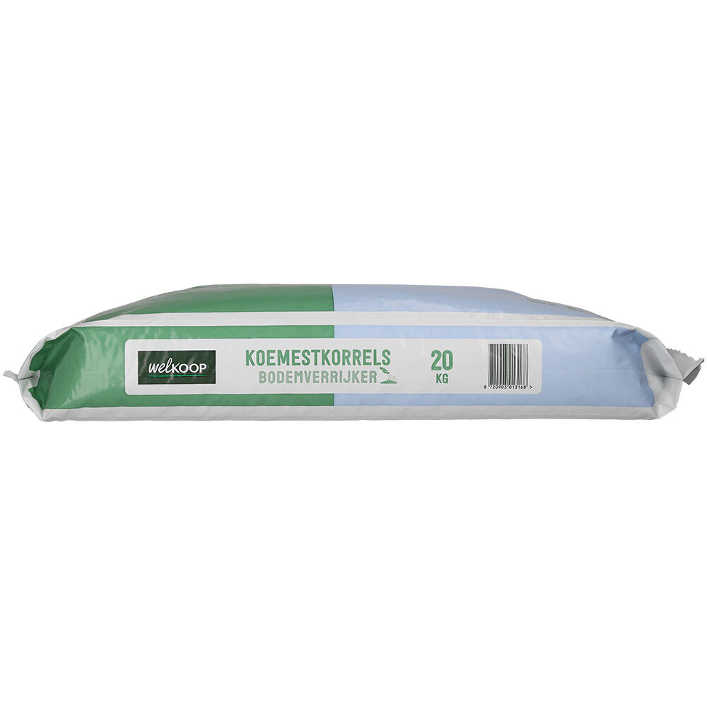 Welkoop Bodemverrijker - Koemestkorrels - 20 kg