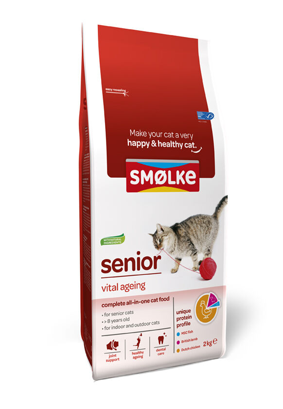 Smölke Senior - Kattenvoer - Kip - Vis - 2 kg