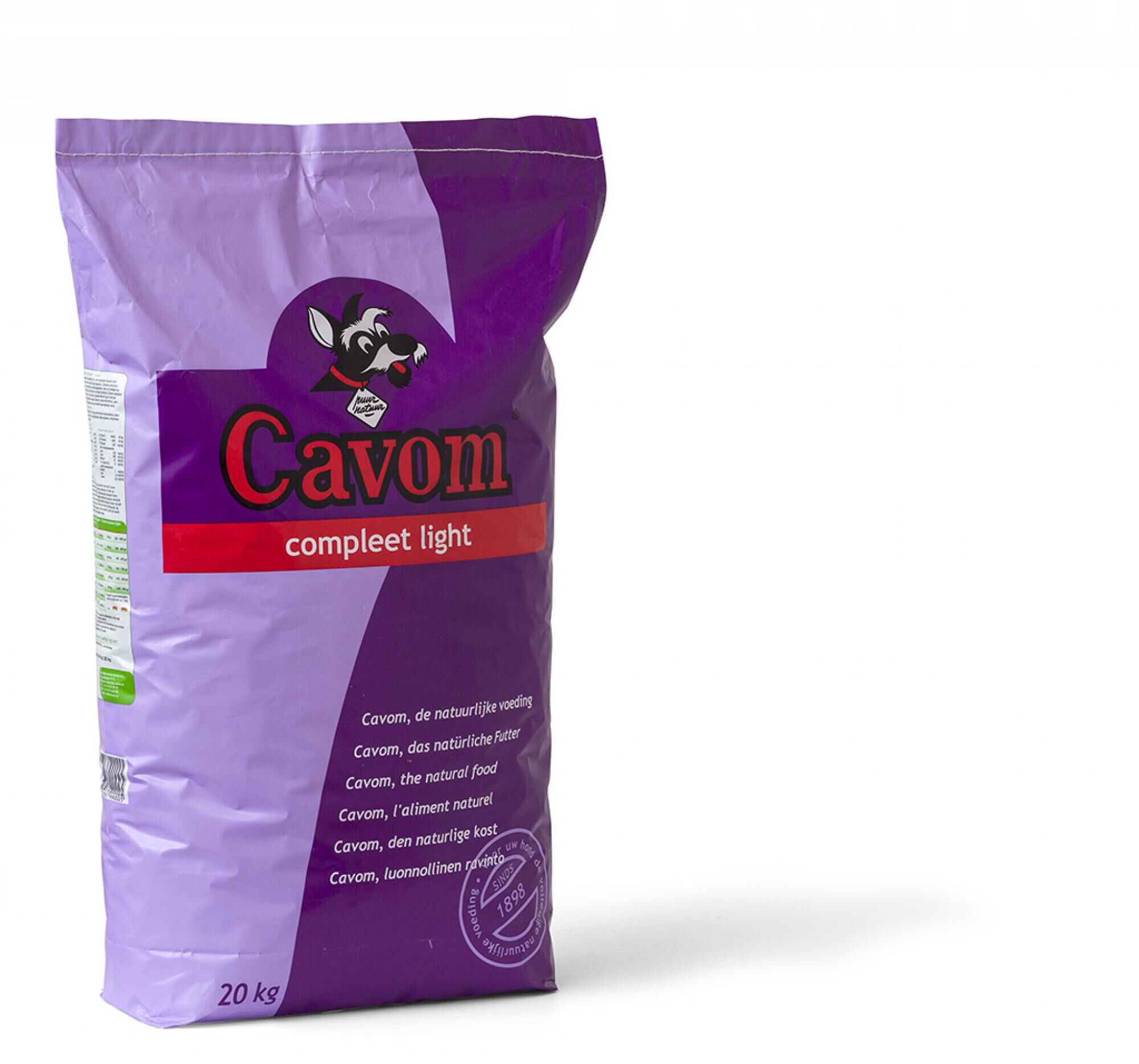 Cavom Compleet Light - Hondenvoer - Rund - 20 kg