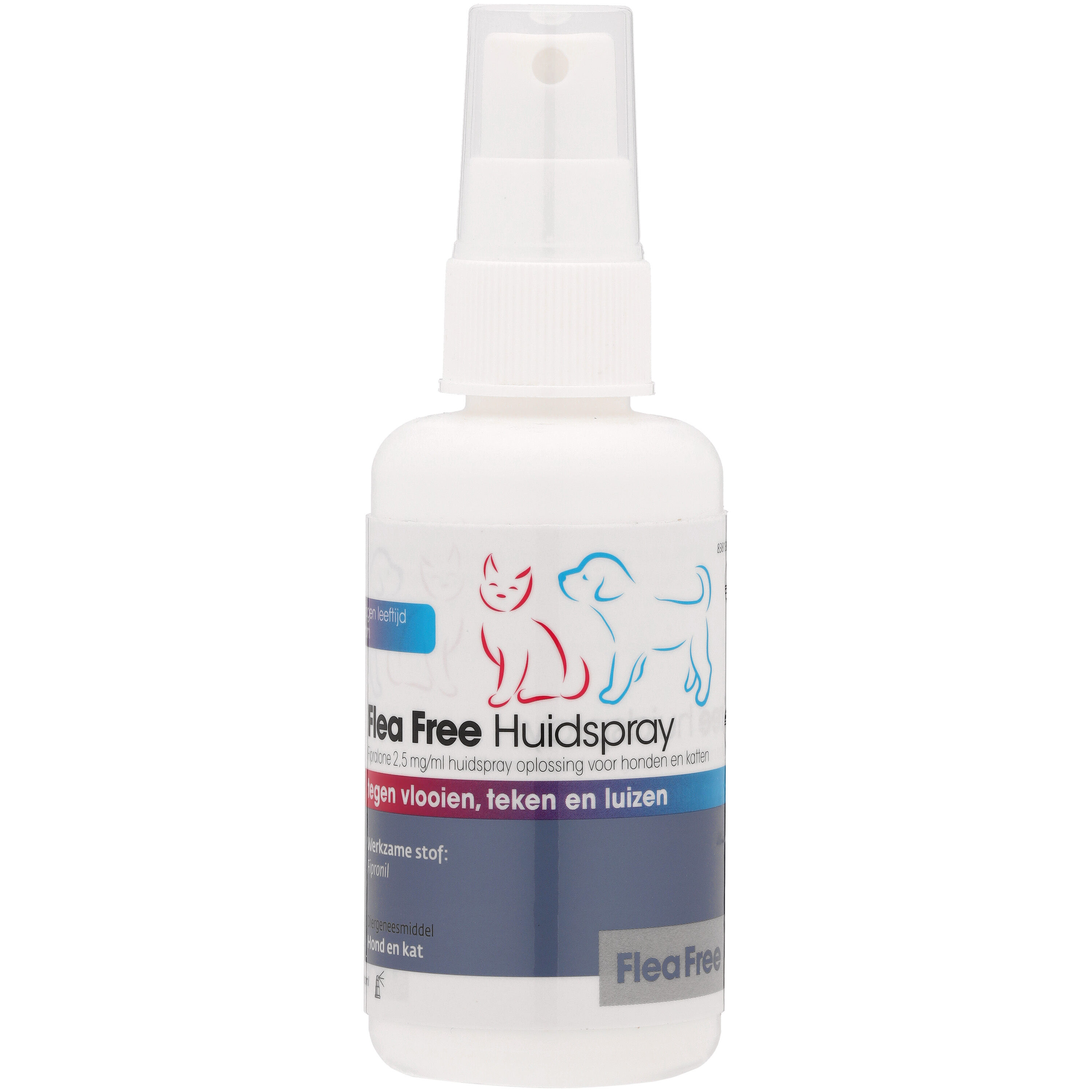Flea Free Huidspray - Anti Vlooien en teken - Hond en Kat - 14.10 cm - 100.00 - 4.90 cm - 4.90 cm