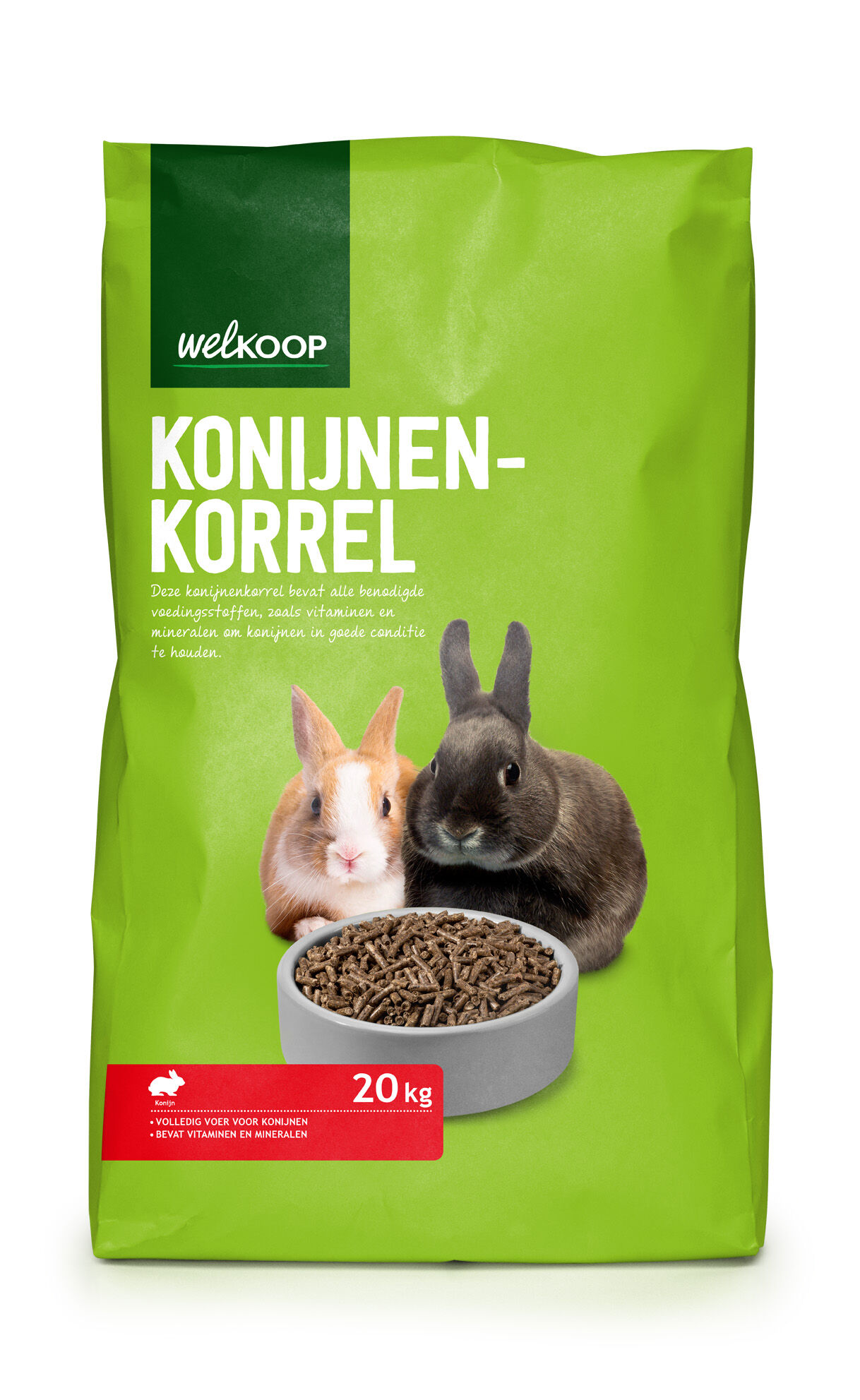 Welkoop Konijnenkorrel - Konijnenvoer - 20 kg