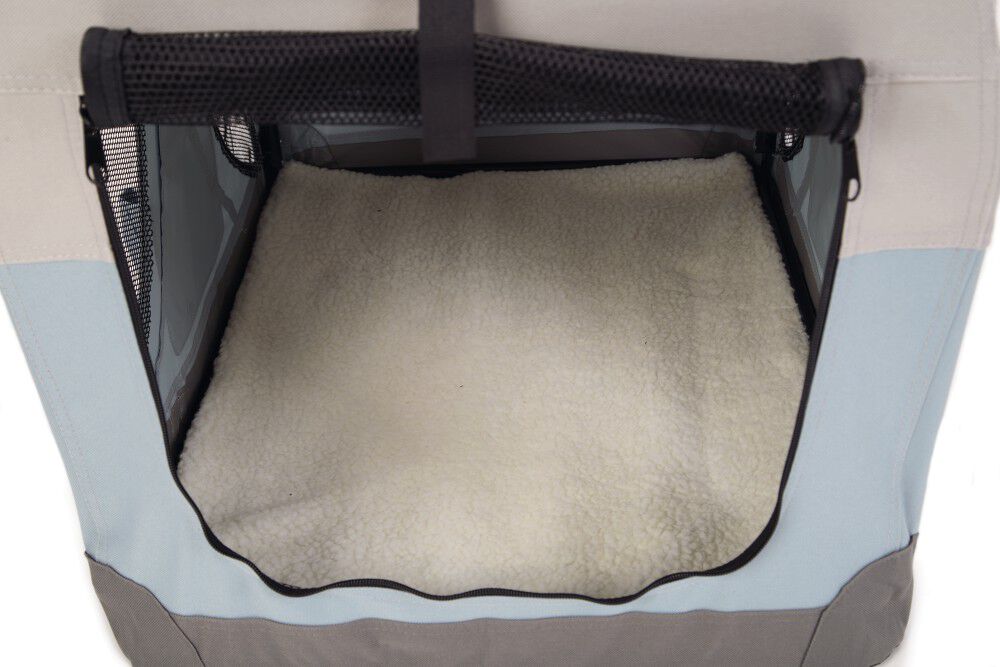 Beeztees - Honden Reisbench - 38.00 cm - Beige / grijs - 54.00 cm - XS - 10.00 cm