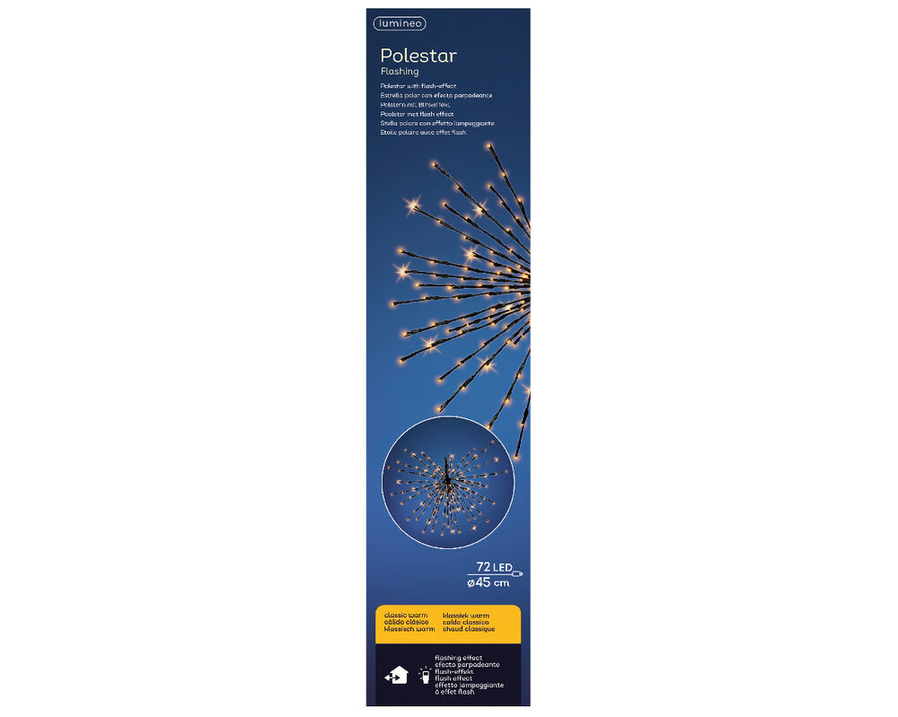 Lumineo - Poolster - 72 lampjes - Klassiek warm wit