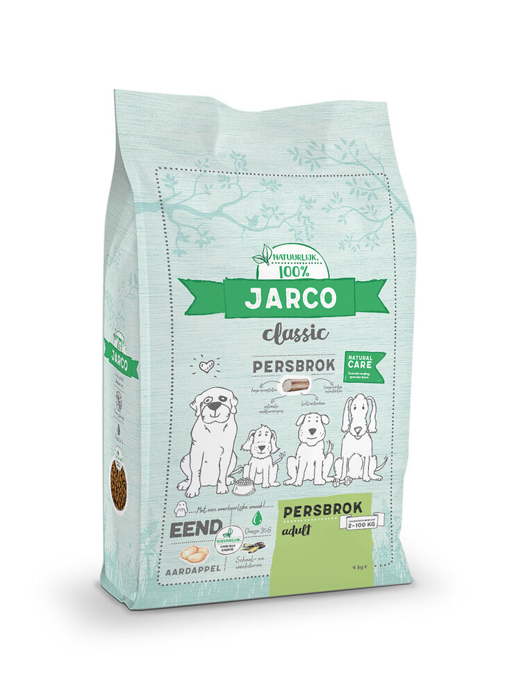 Jarco Dog Classic Adult - Hondenvoer - Eend - 15 kg Jarco Dog Classic Adult - Hondenvoer - Eend - 15 kg