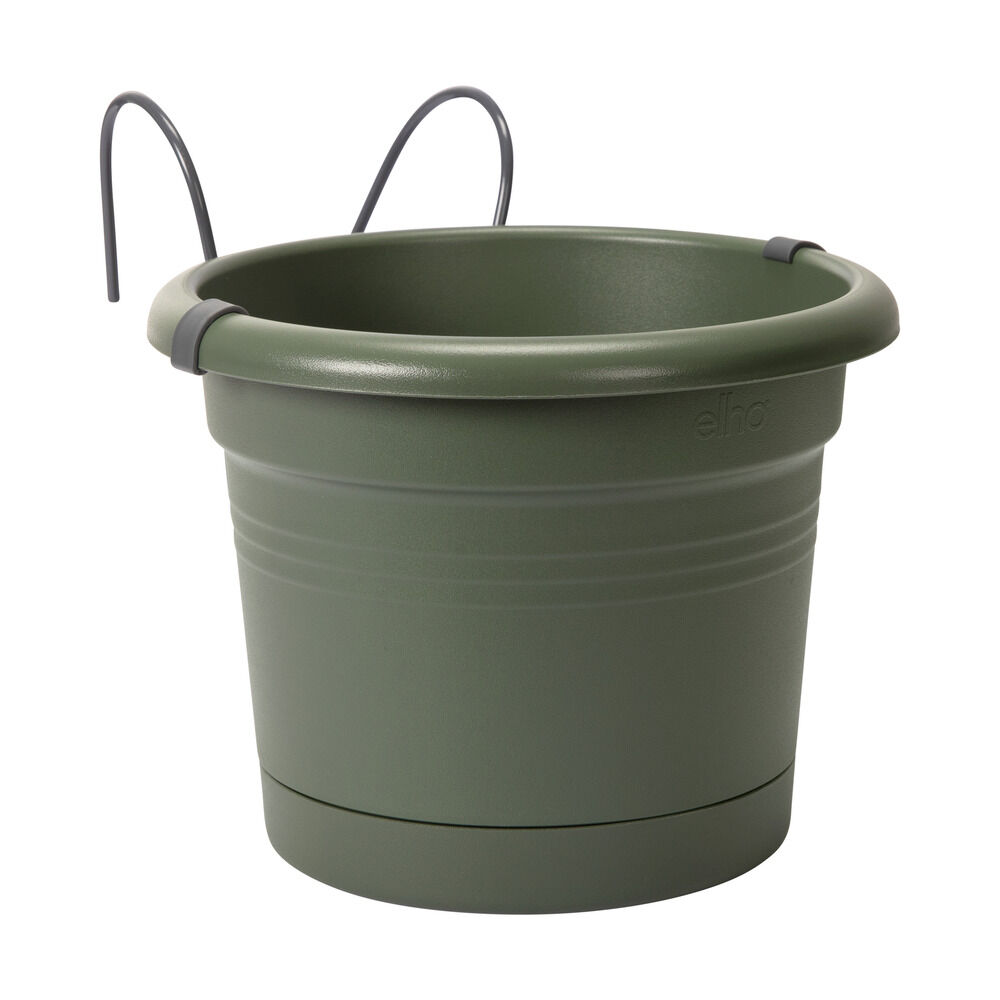 Elho Green basics All-in one met pothouder - Balkonbak - 18.50 cm - Groen - 19.50 cm - 26.00 cm