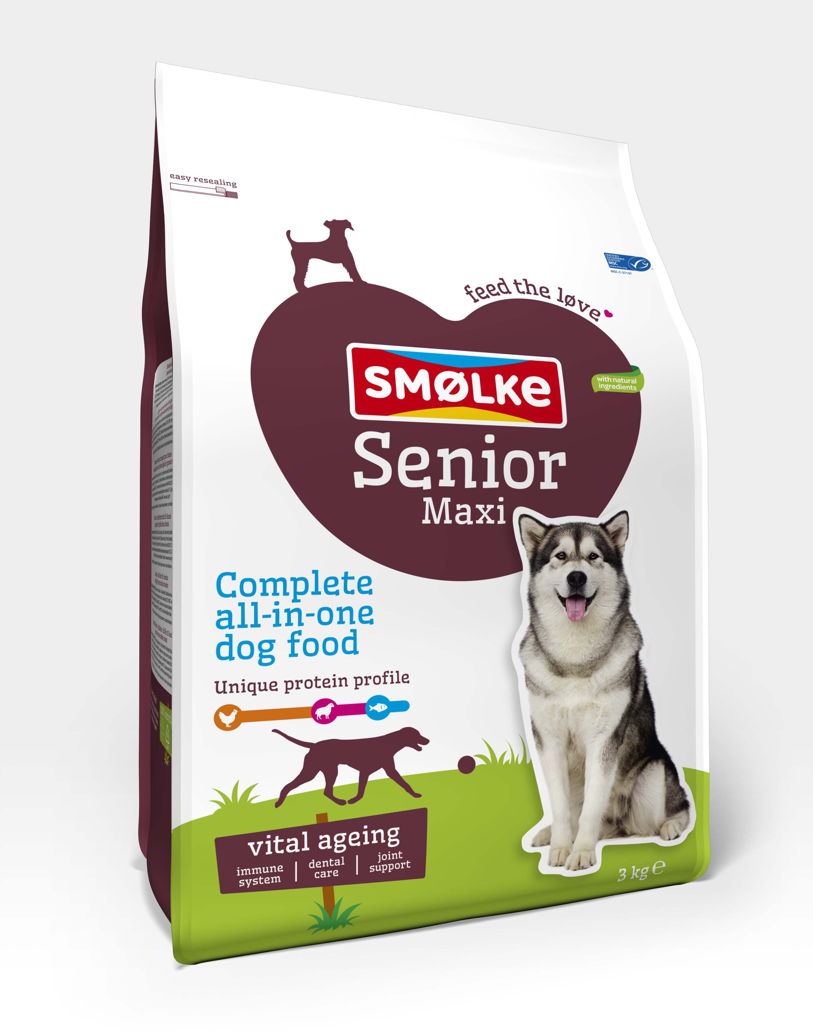 Smölke Senior Maxi - Hondenvoer - Kip - Lam - 3 kg