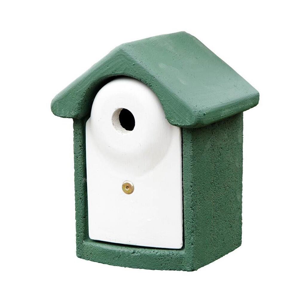 CJ Wildlife Houtbeton - Nestkast - Pimpelmees - 25.50 cm - Groen - 18.80 cm - 28.00 mm - 17.50 cm