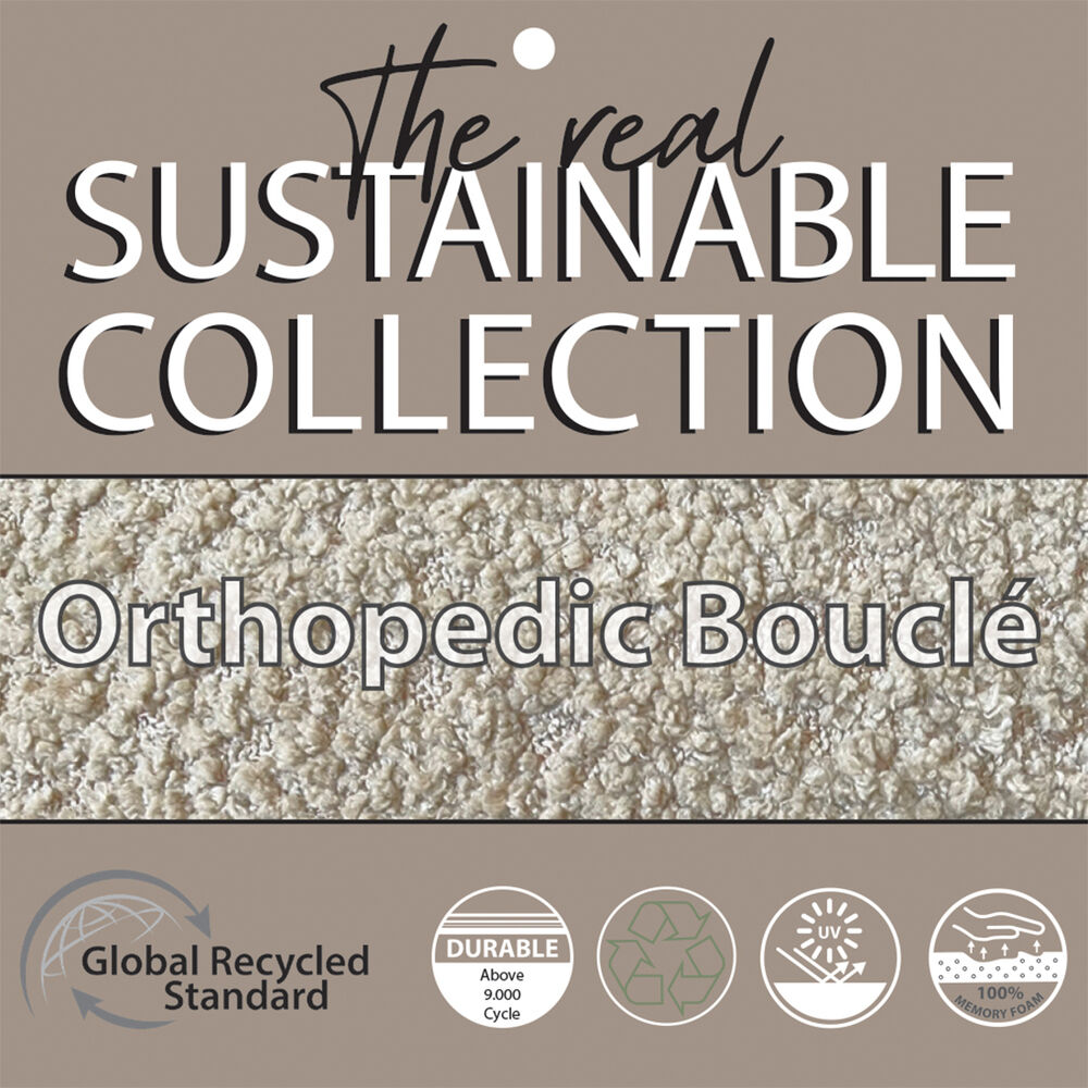 Happy-House Velvet Orthopedisch - Hondenmand - Beige - 55x45x12 cm - Klein