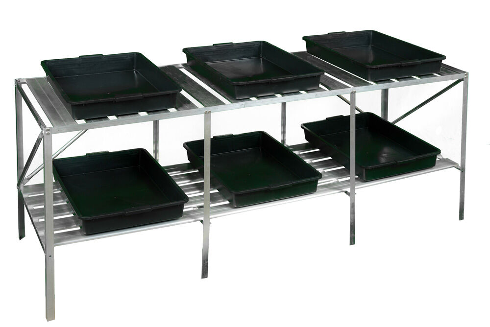 ROYAL WELL Maxi Grower - Kweektafel - 75.00 cm - Zilver - 185.00 cm - 1.00 cm