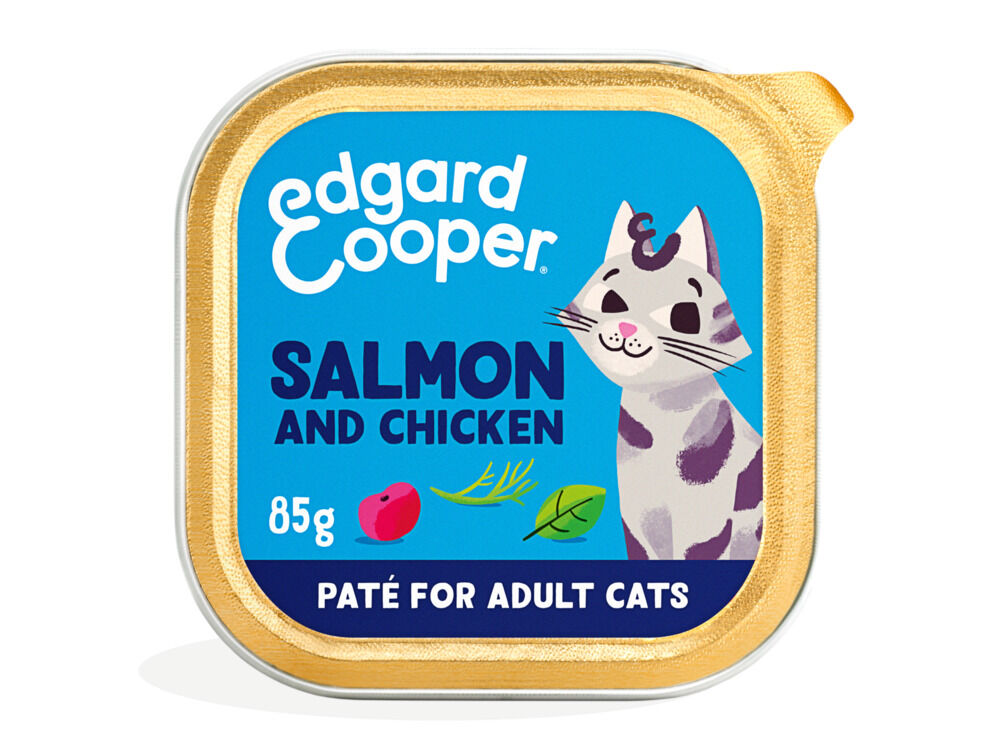 Edgard & Cooper Paté - Kattenvoer - Zalm - Kip - 85 gram Edgard & Cooper Paté - Kattenvoer - Zalm - Kip - 85 gram